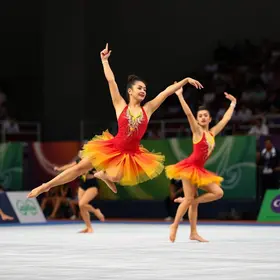 competição de ginástica rítmica