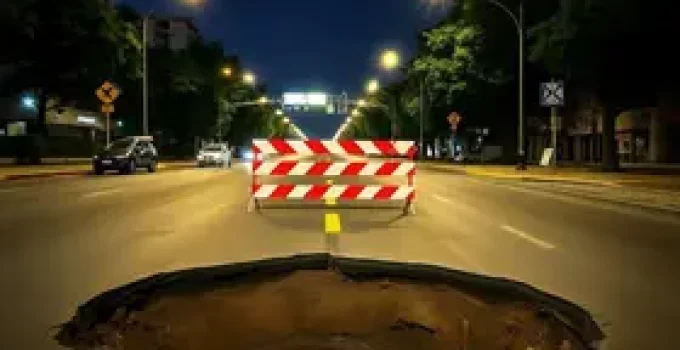 Avenida Prudente de Morais interdita buraco