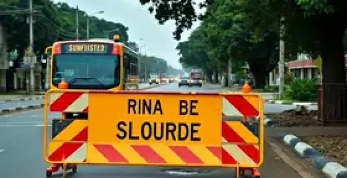 interdição da Avenida das Fronteiras