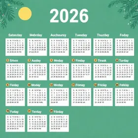calendário de feriados e pontos facultativos de 2026