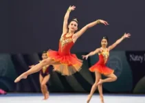 competição de ginástica rítmica