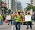trabalhadores da limpeza urbana