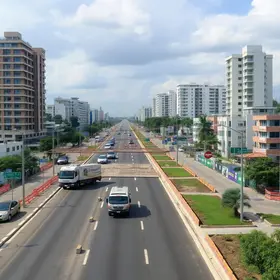 obras na Avenida Jerônimo Câmara